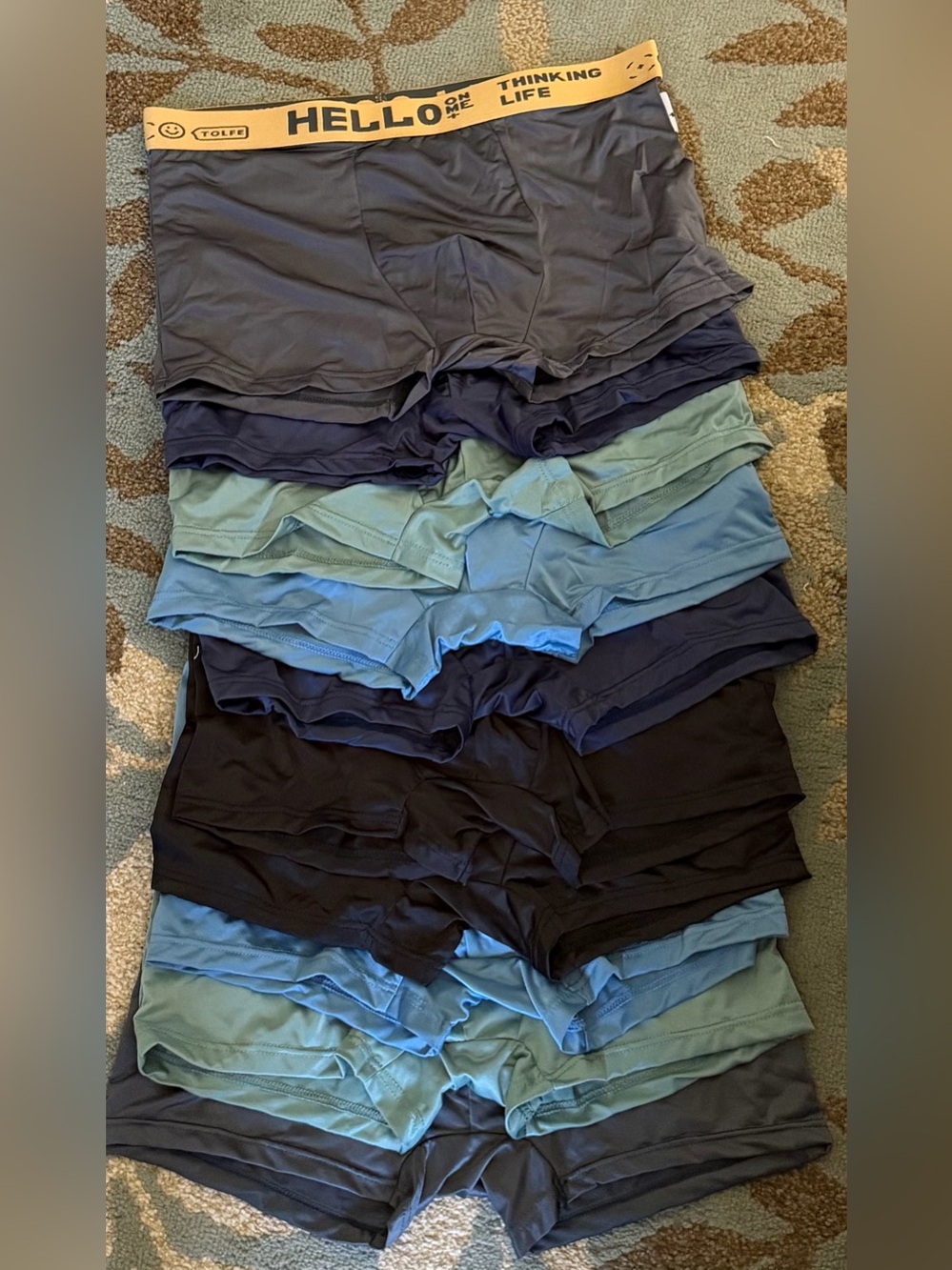 Hello ComfortSoft Boxer Briefs Boxer Briefs Black & Blue NWT Small